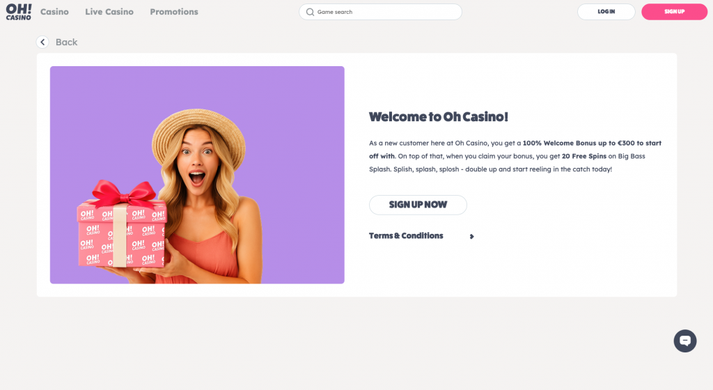 Oh Casino bonuser
